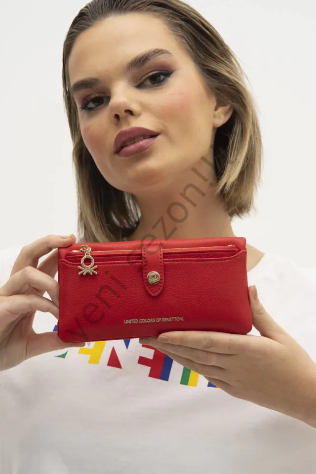 benetton bnt1247 kadın ithal deri cüzdan
