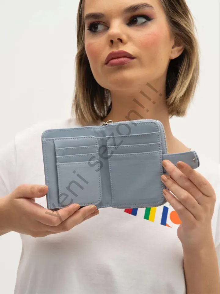benetton  bnt1214 kadın saten kumaş cüzdan