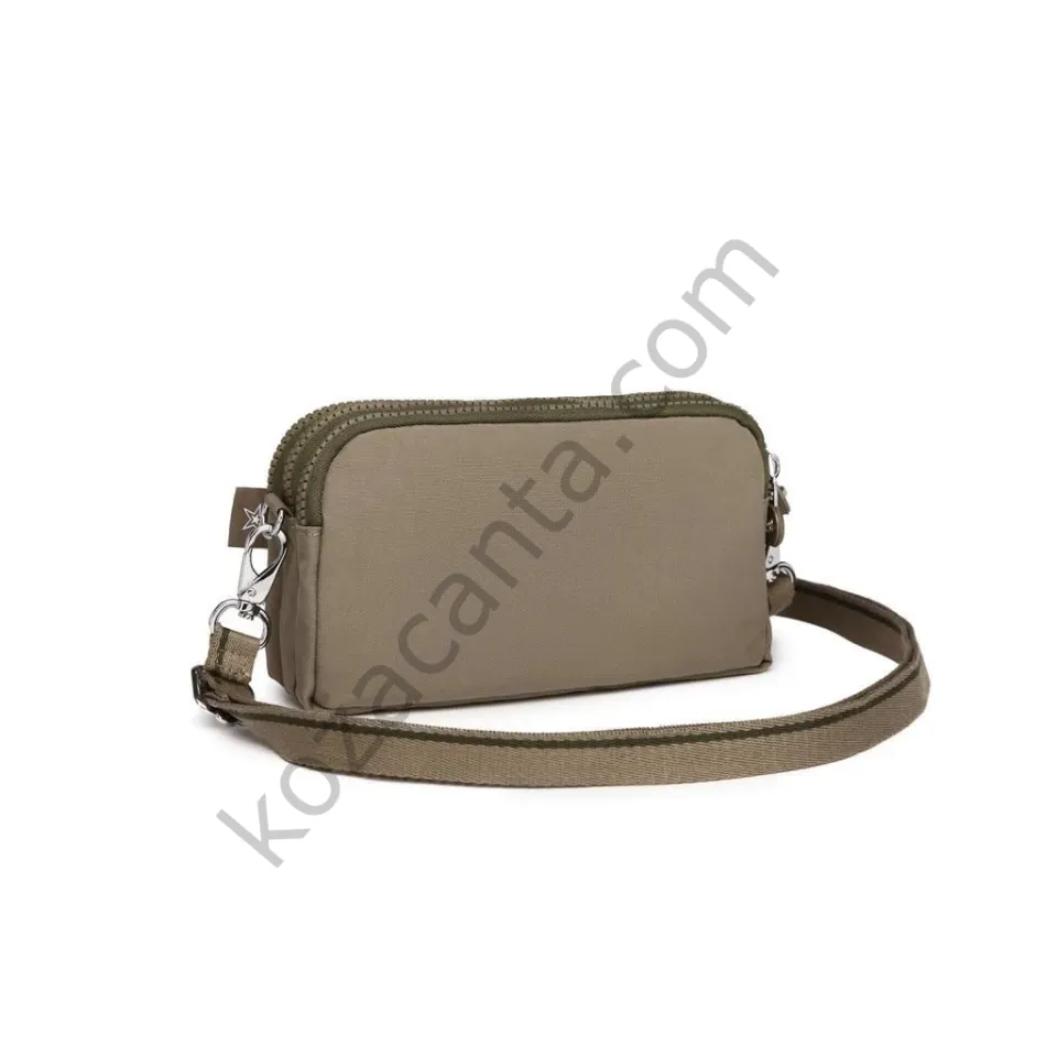 smart bags 1112 kadın el-çapraz çanta haki
